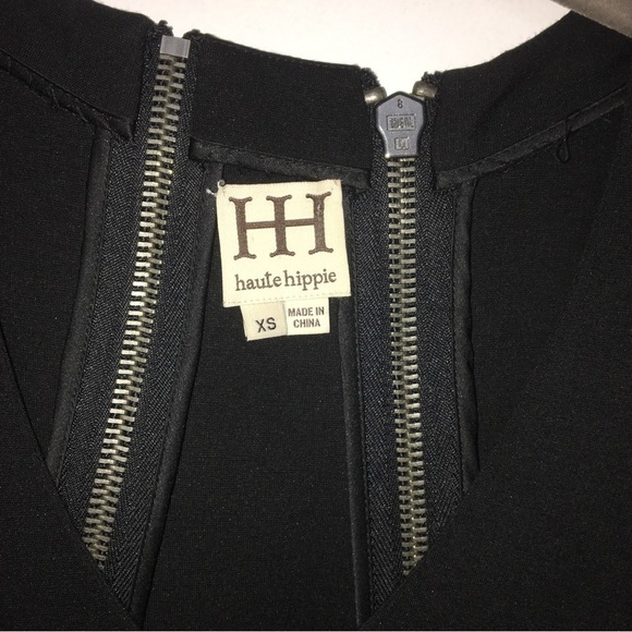 Haute Hippie Long Sleeve Grey Dress With Zipper details size xs - Picture 2 of 4